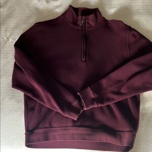 Men's Callaway Burgundy Half-Zip Sweater Large